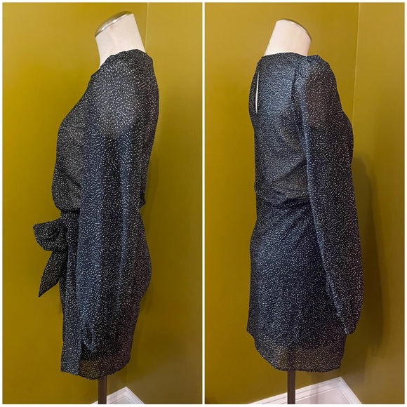 Zara Trafaluc Polka Dot Semi Sheer Mini Dress - Picture 7 of 8